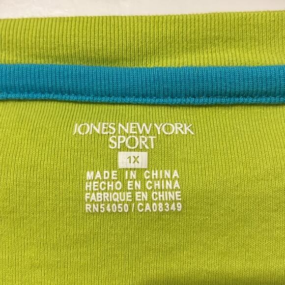 Jones New York Sport Lime Green Top - Picture 6 of 8